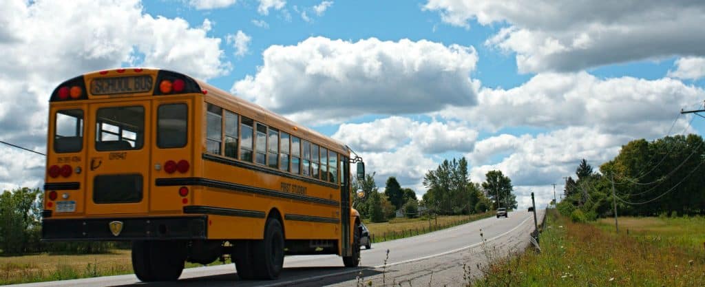 school bus rural