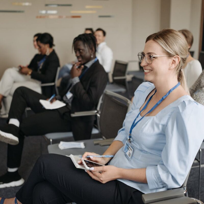 People attending conference