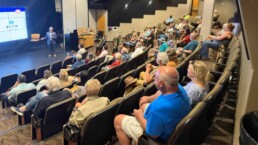Community meeting crowd