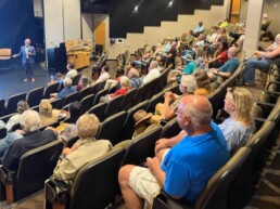 Community meeting crowd